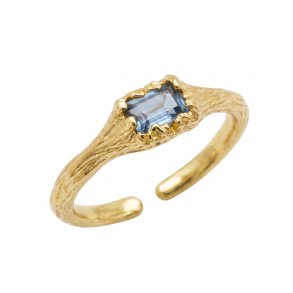 Ring - Chloe Blue forgyldt