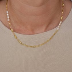 Halskde - Natalie forgyldt