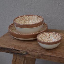 Keramik - Brunt st af 3 stk