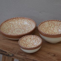 Keramik - Brunt st af 3 stk