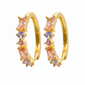 �reringe - Diana Bright Baguette forgyldt