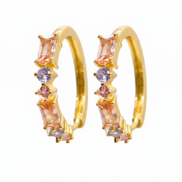 �reringe - Diana Bright Baguette forgyldt