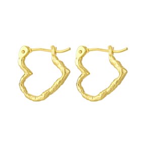 reringe - Heart small forgyldt