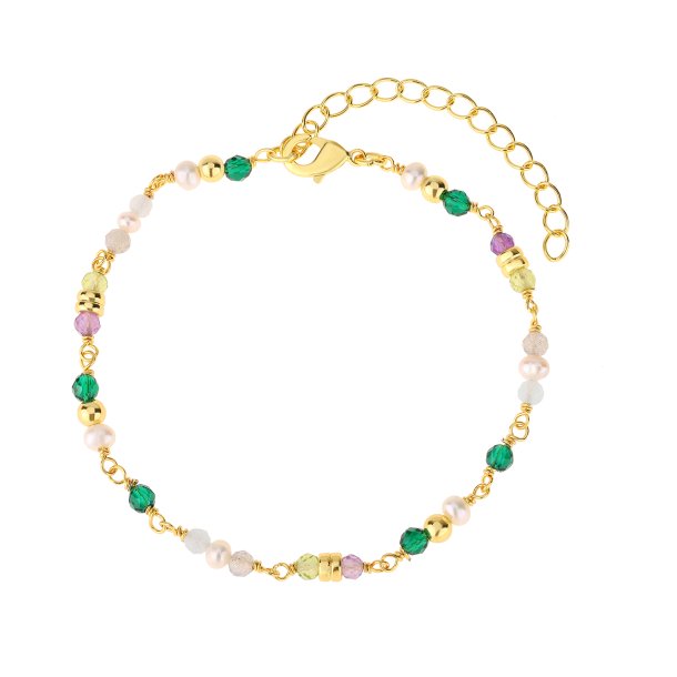 Armbnd - Serena Green forgyldt