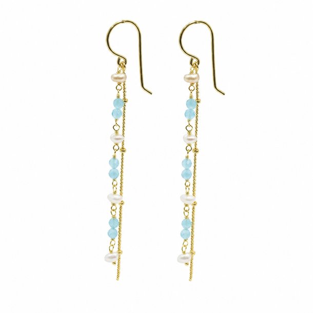 �reringe - Tracy Light Blue forgyldt