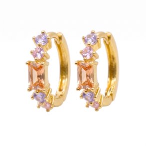 �reringe - Diana Bright Baguette small forgyldt