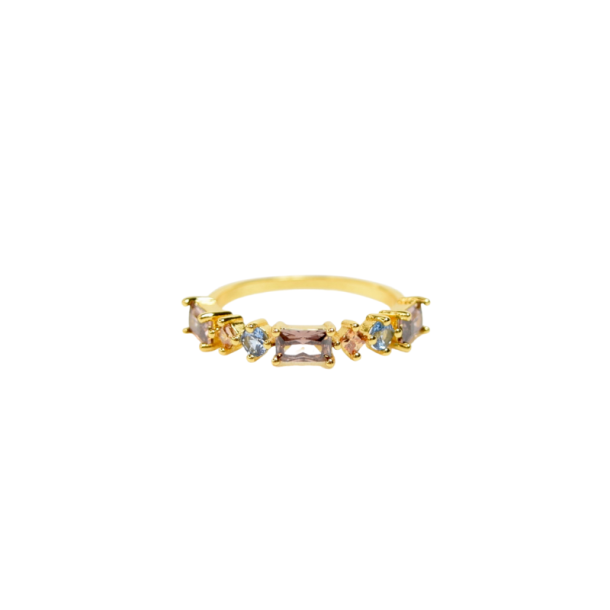 Ring - Diana Baguette forgyldt