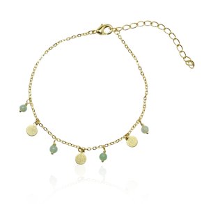 Armb�nd - India aventurin forgyldt