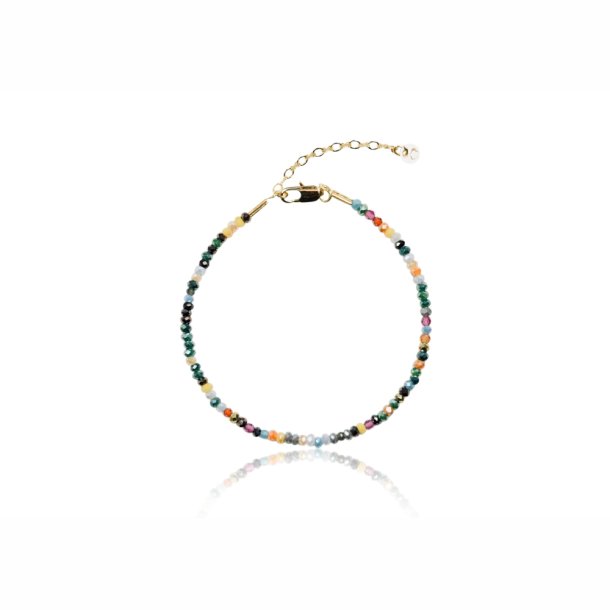 Armbnd - Rainbow dark forgyldt