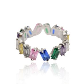 Ring - Baguette Crown fors�lvet