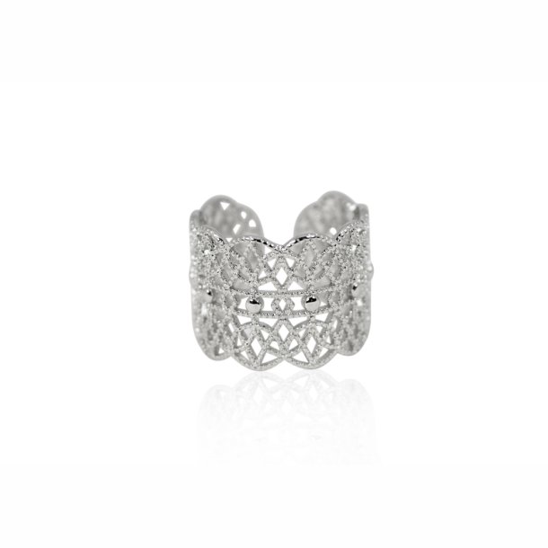 Ring - Blonde Large forslvet